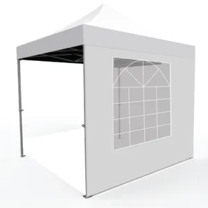 Sidevegg med vindu 3m for pop-up telt